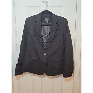 Worthington Women's Pant Suit Combo Black  (Jacket 10 and Pant Straight Leg 10)